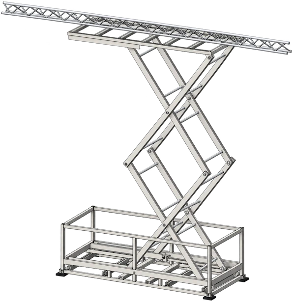 Aufgebaute Position